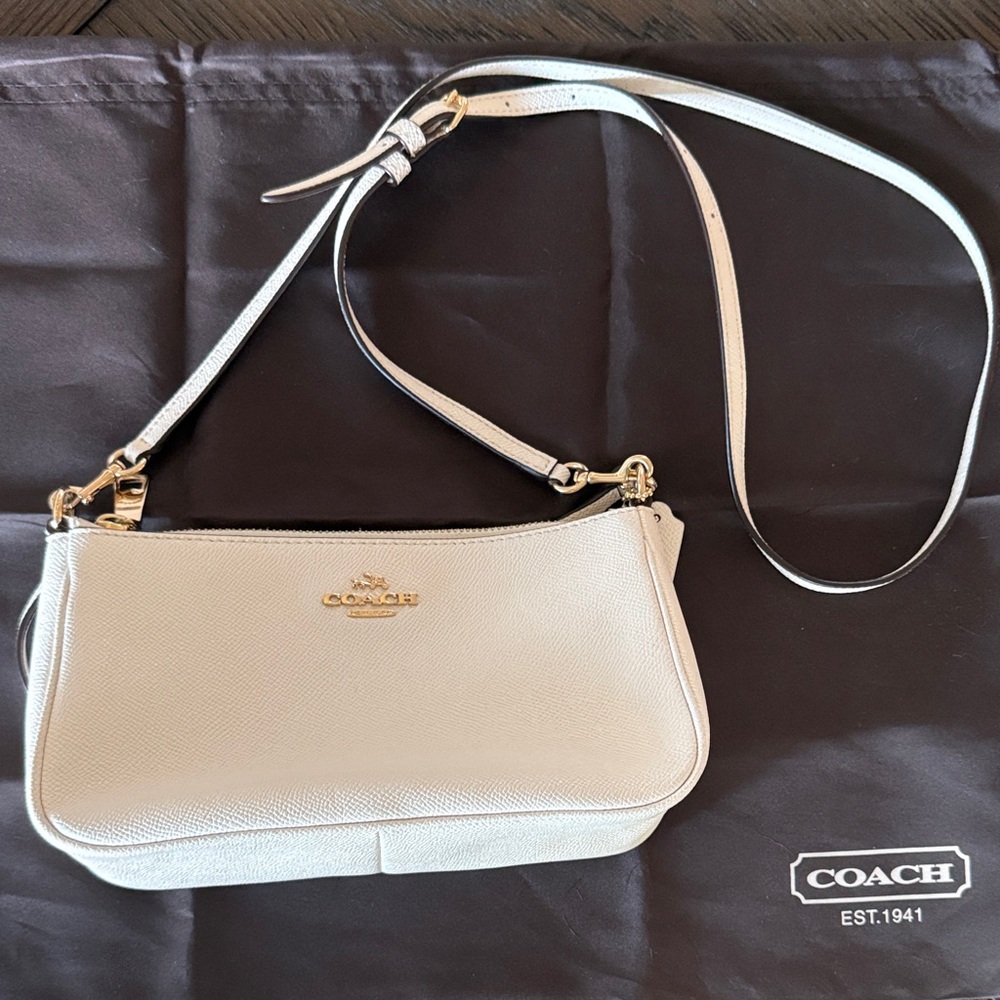 Coach Ivory Leather Crossbody Bag